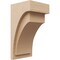 Ekena Millwork 9"W x 9"D x 18"H Wide Rivera Rough Cedar Woodgrain TimberThane Corbel, Primed Tan CORUR09X09X18RIVRCPR - alternate 1